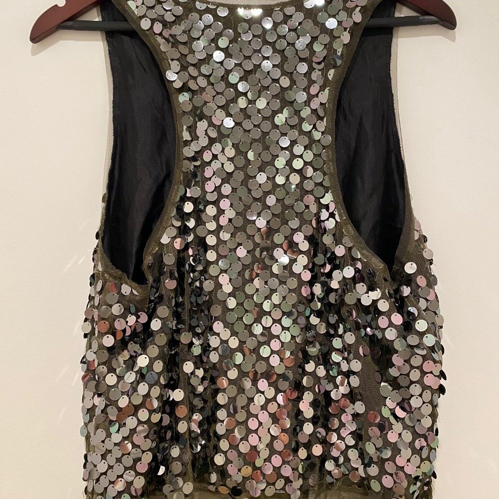 Sequin Racerback Top - Picture 3 of 6